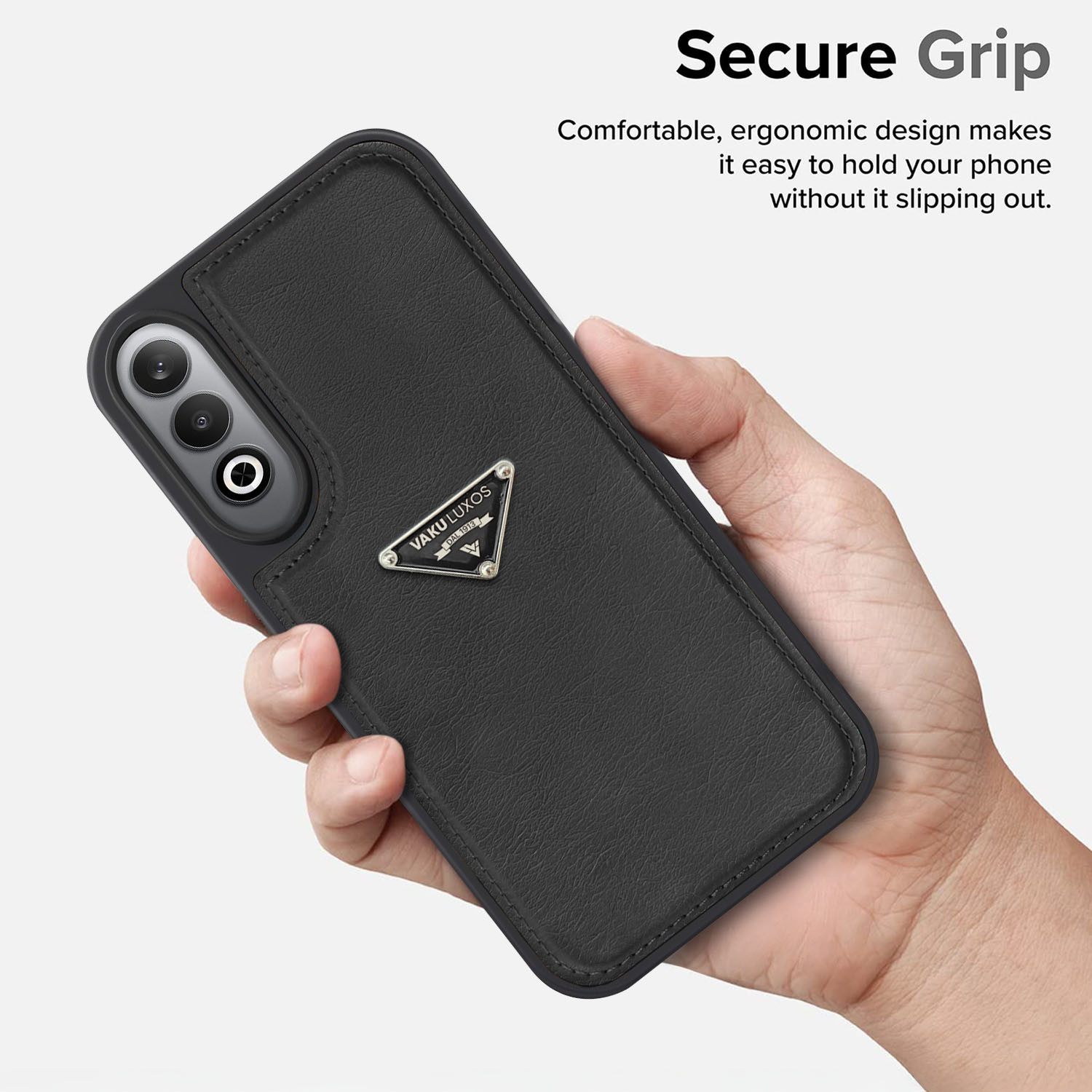 Vaku Luxos ® OnePlus Nord CE4 Nyxen Premium Leather Stitched Soft - Main Image