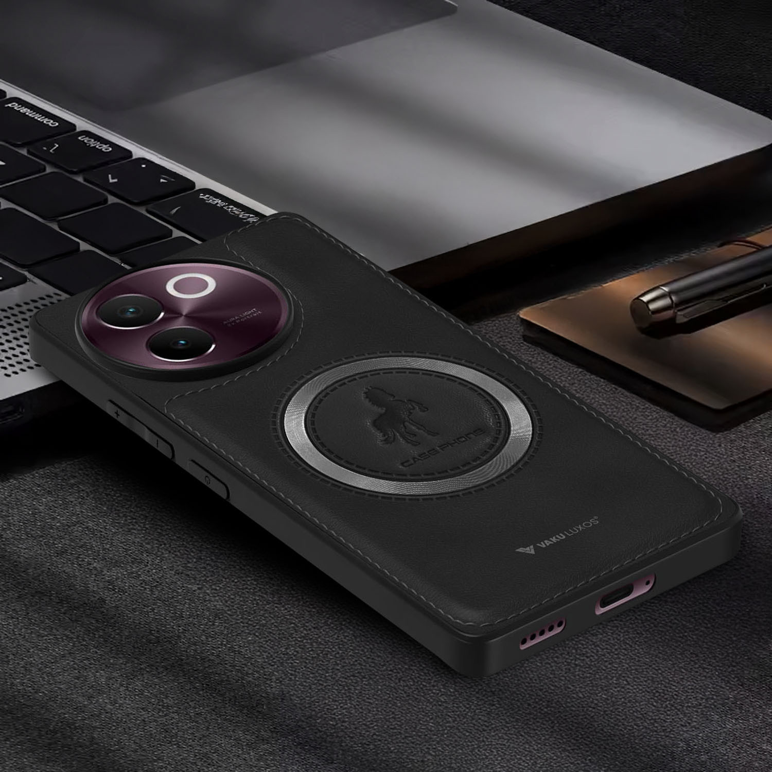 Elubugod Compatible With Vivo V40 Lite 5G V2341 Case,with Slide Camera Lens Cover Compatible With Vivo V30e 5G V2339 / V40 Lite 5G V2341 Case Purple - View #5