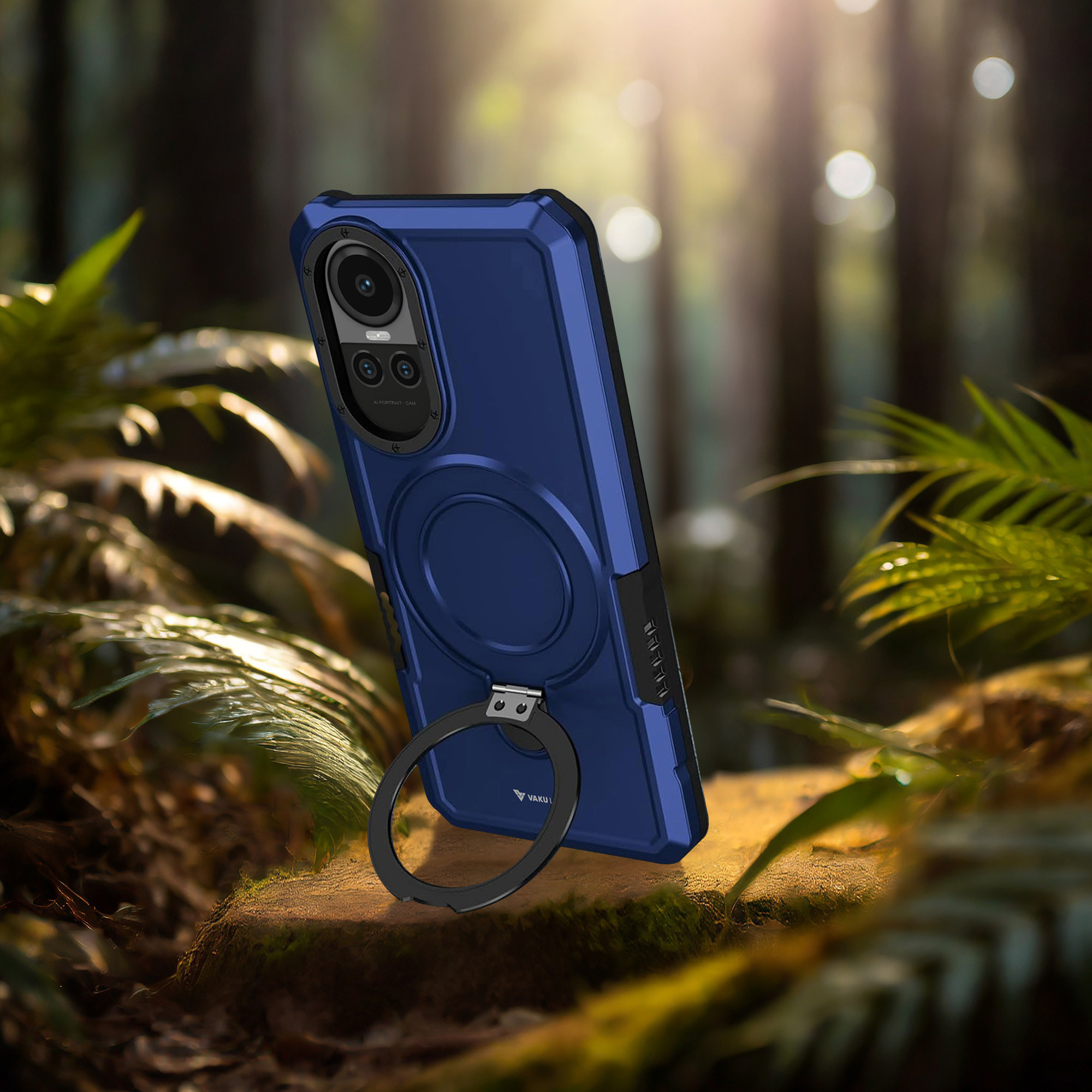 SATURCASE Custodia Ibrida 2 In 1 Per Vivo V25 V25E / X80 Lite: Antiurto Con Anello E Supporto Magnetico