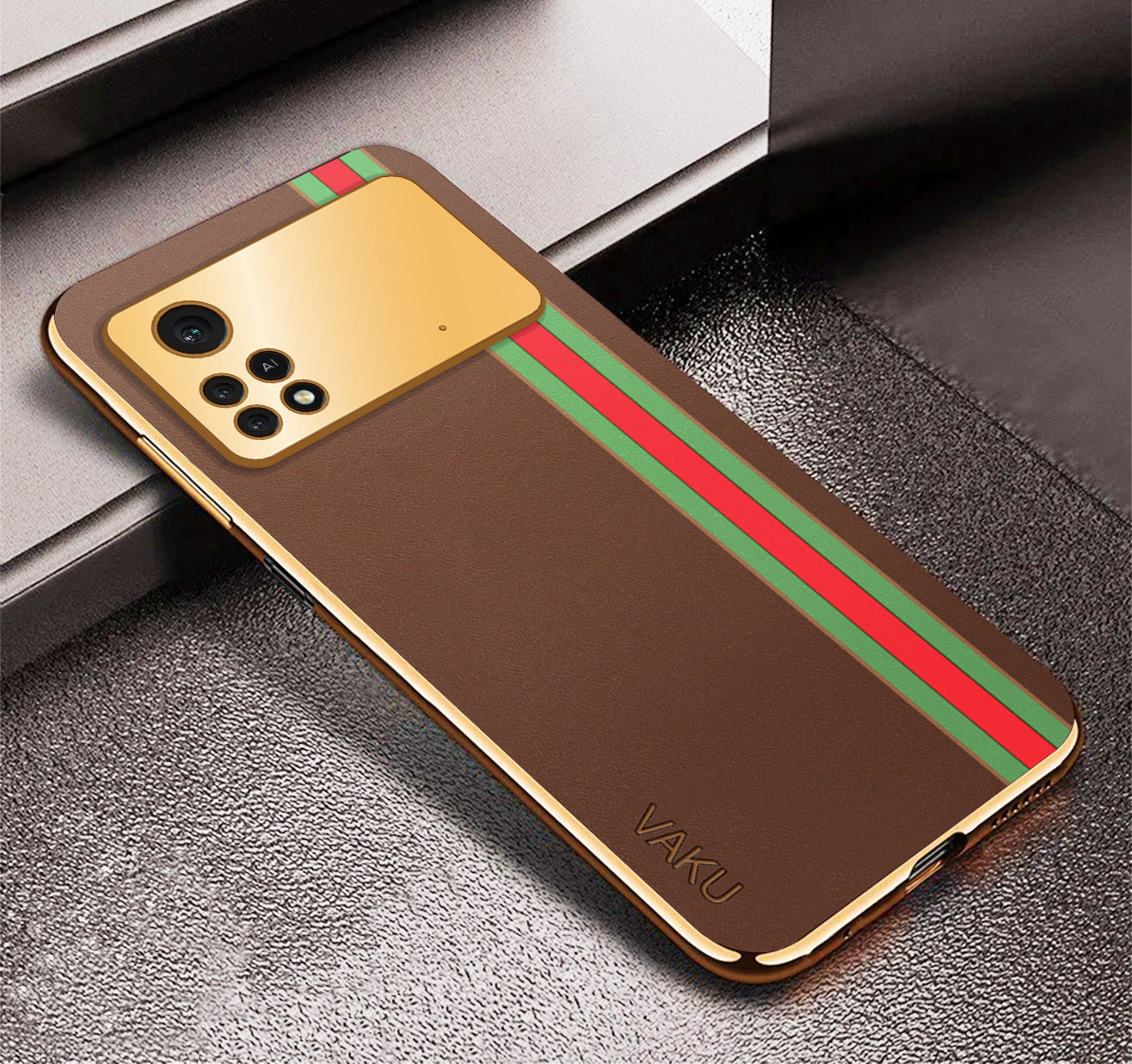 WOBURN Cover per Xiaomi Poco X4 PRO 5G 6.67, TPU Silicone e PC Antiurto Custodia con Girevole Anello, Traslucido Glassato Anti-Impronta Protettiva Case, Giallo