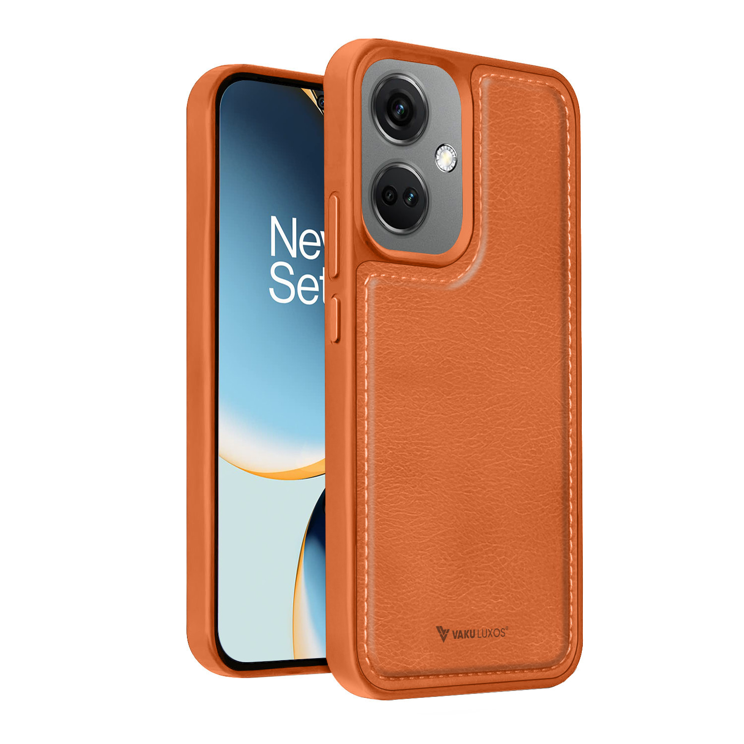 Vaku ® OnePlus Nord CE 5G Luxe Premium Leather Stitched Non-Slip