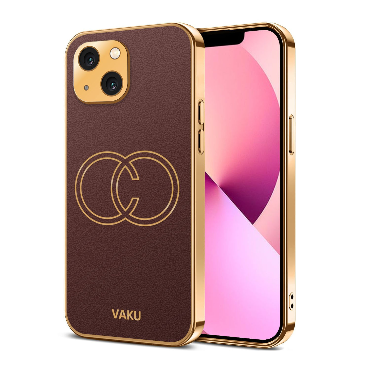 Vaku ® Apple iPhone 13 Cheron Leather Electroplated Soft TPU Back Cover -  iPhone 13 - Apple - Mobile / Tablet - Luxurious Covers