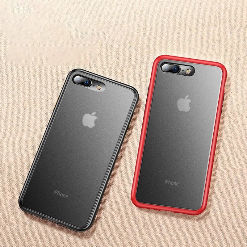 Vaku ® Apple iPhone 8 Plus Translucent Armor Case + Extra