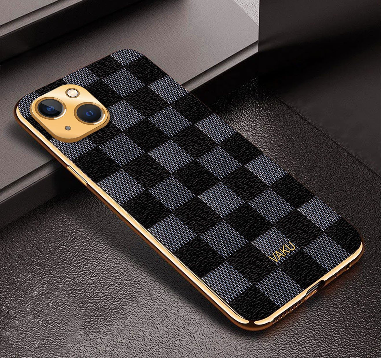 iPhone 13 Back Case - Flawless Checkered Glass Protective Cover