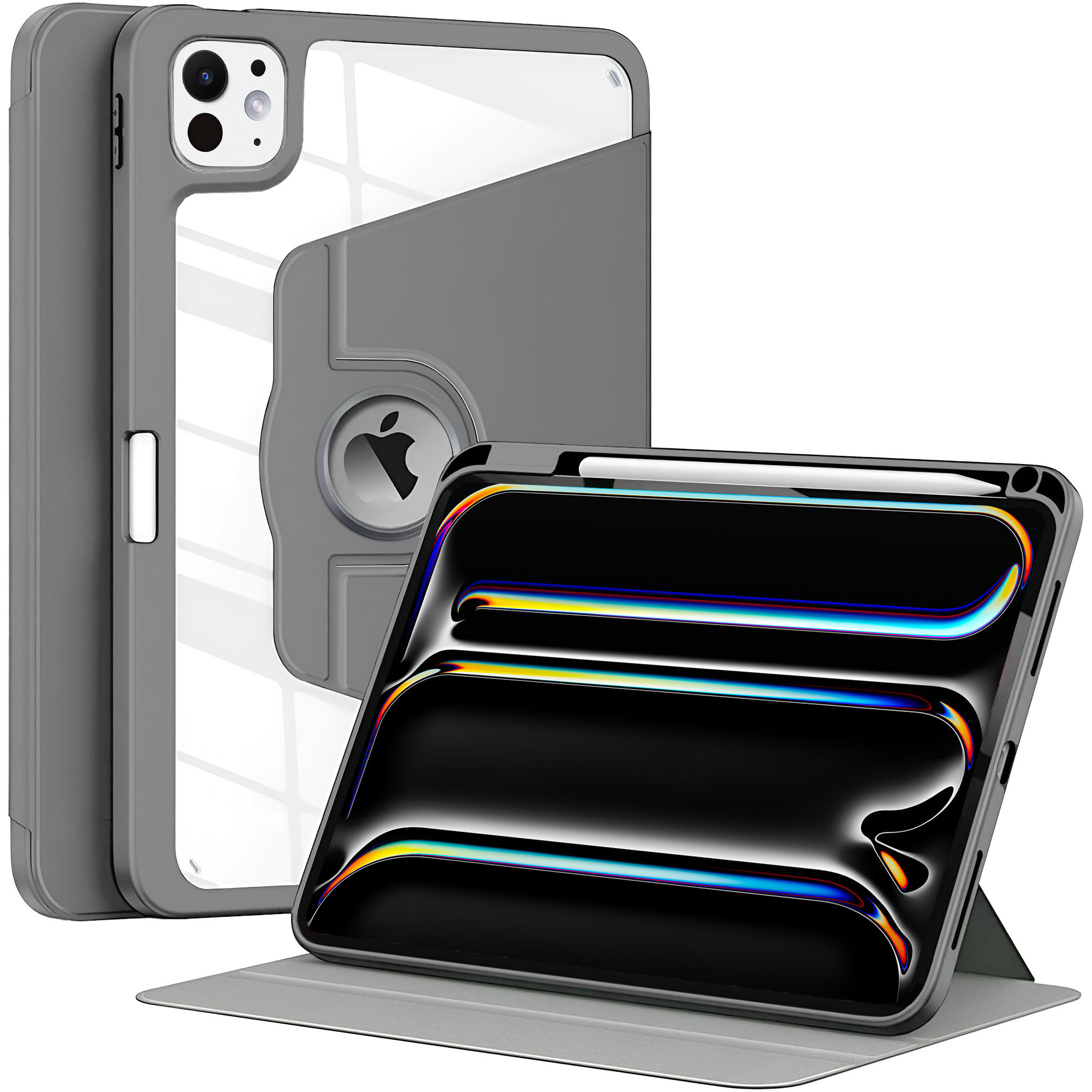 Vaku ® FLARE Apple iPad Pro M4 13-inch Back Flip Stand Cover 360