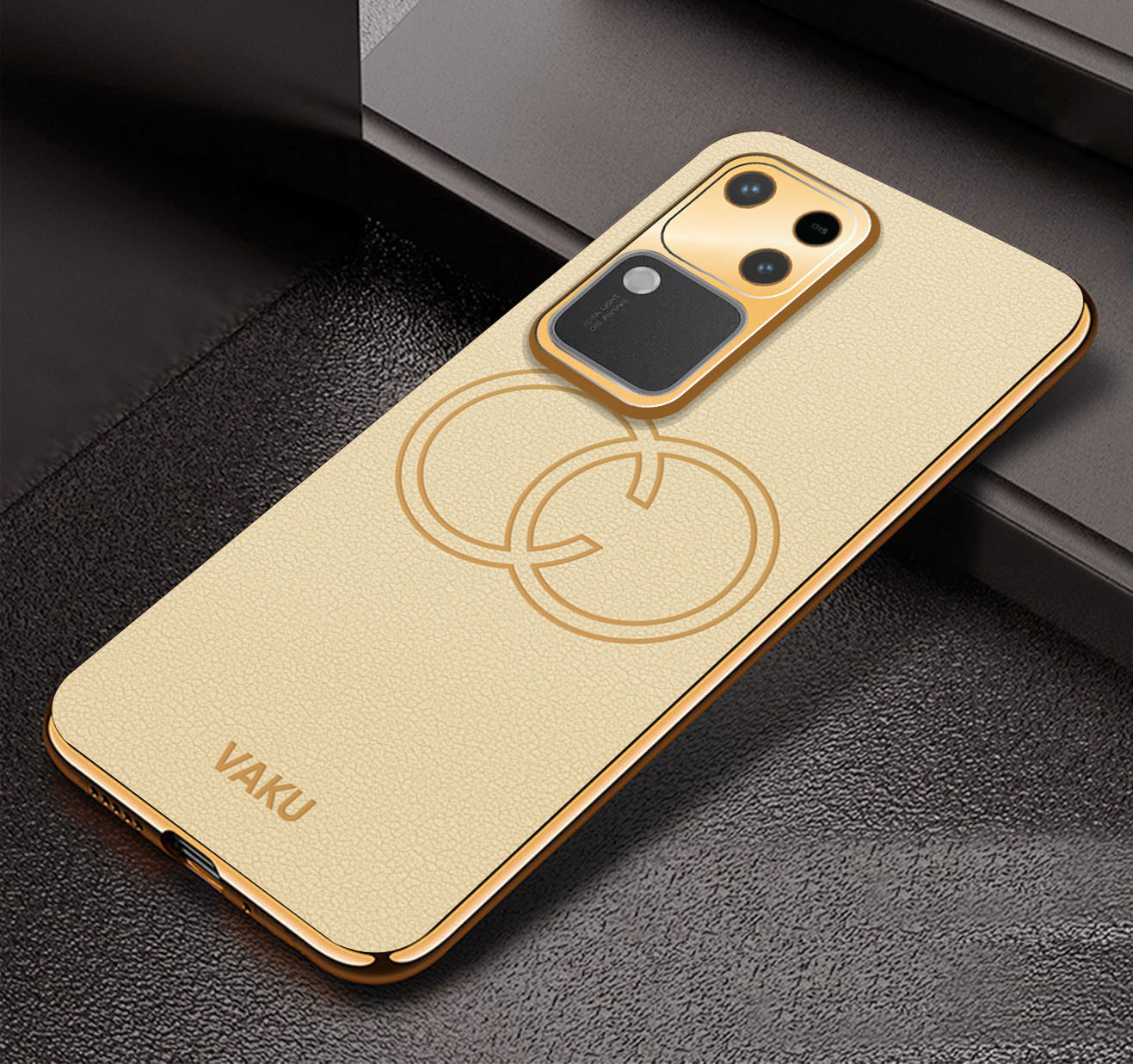 11 Lite Vaku Mobile Cover Back Covering Gold Vaku ® Vivo V30 5G