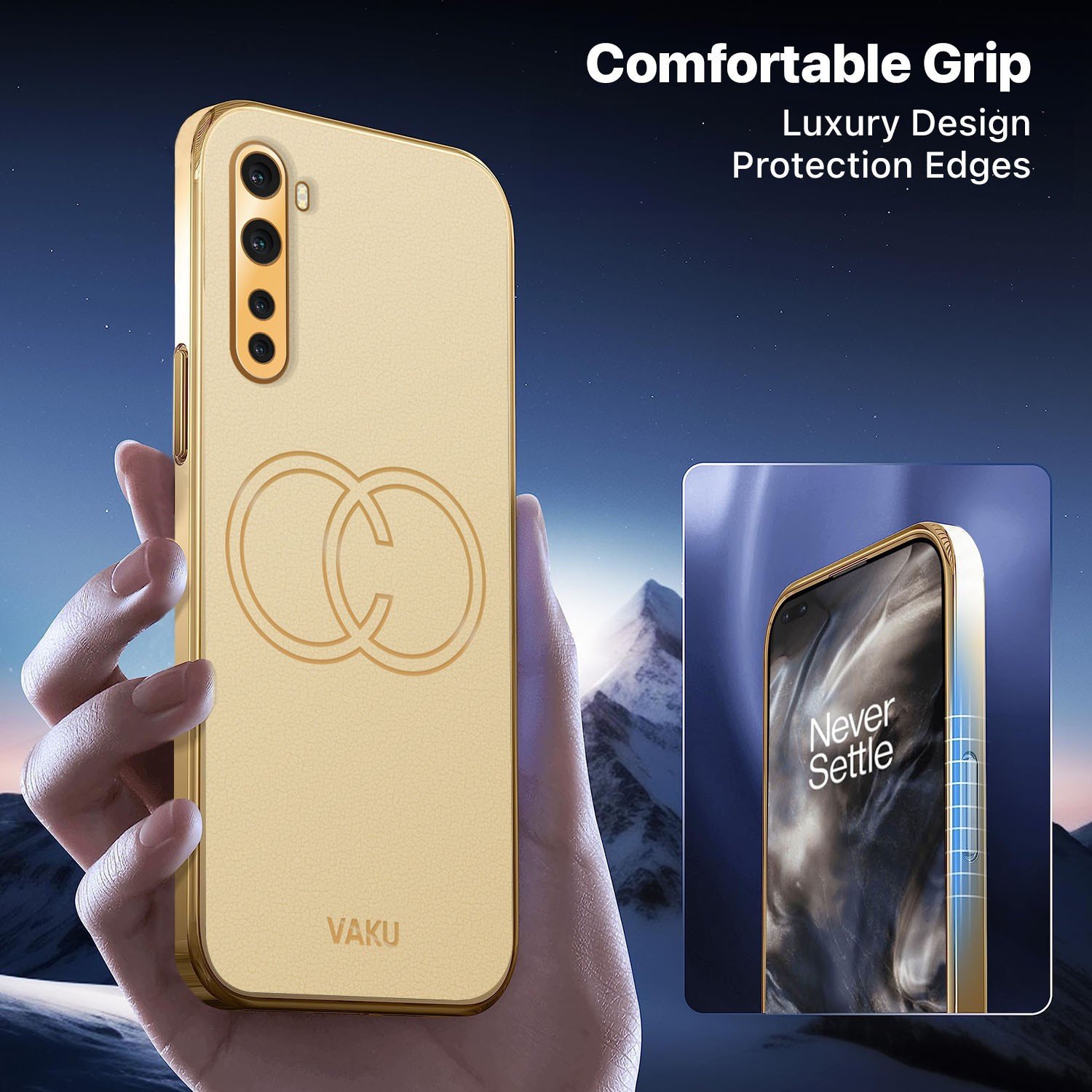 iPhone 12 Pro Max TPU Golden Border Gold Plated LV Printed Phone Case -  Golden