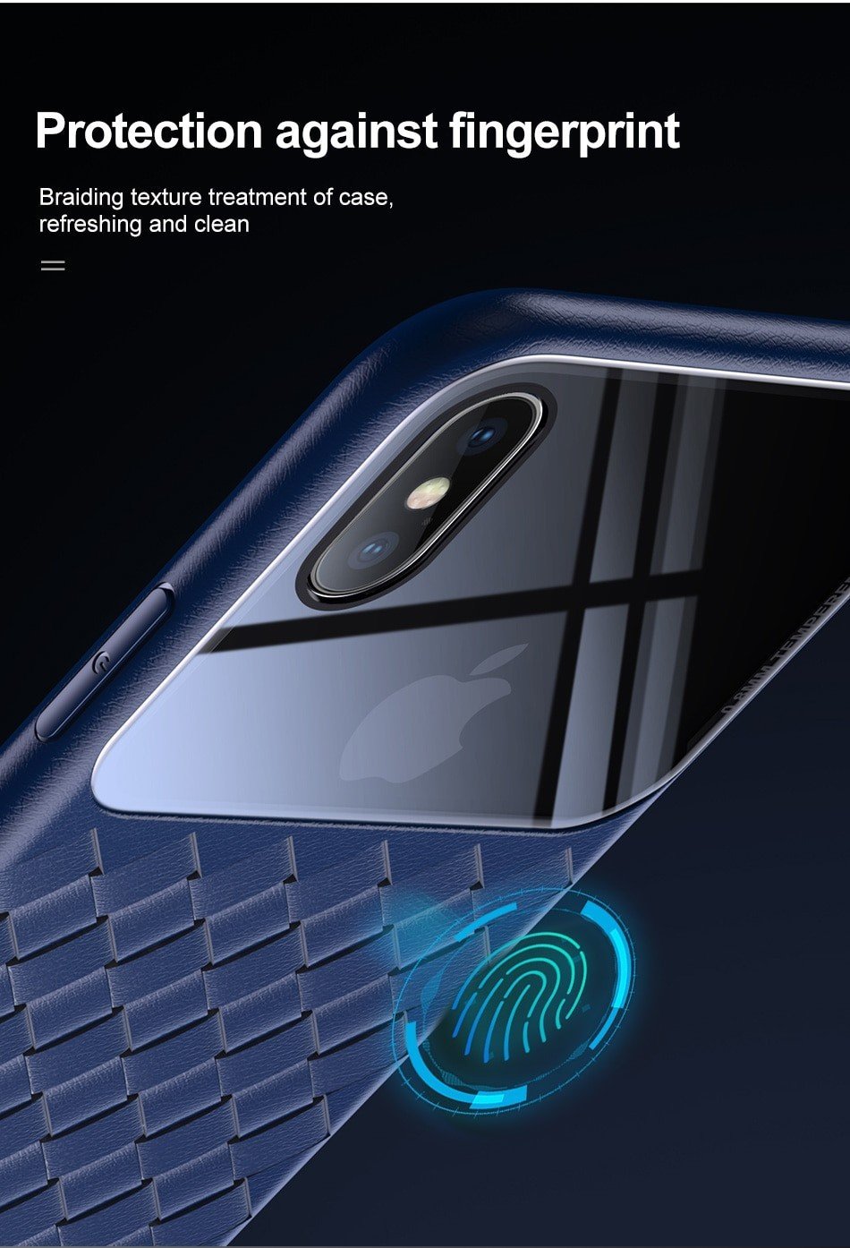 Baseus Touchable Glass Flip TPU Back Shell Case For iPhone XS – Casewale