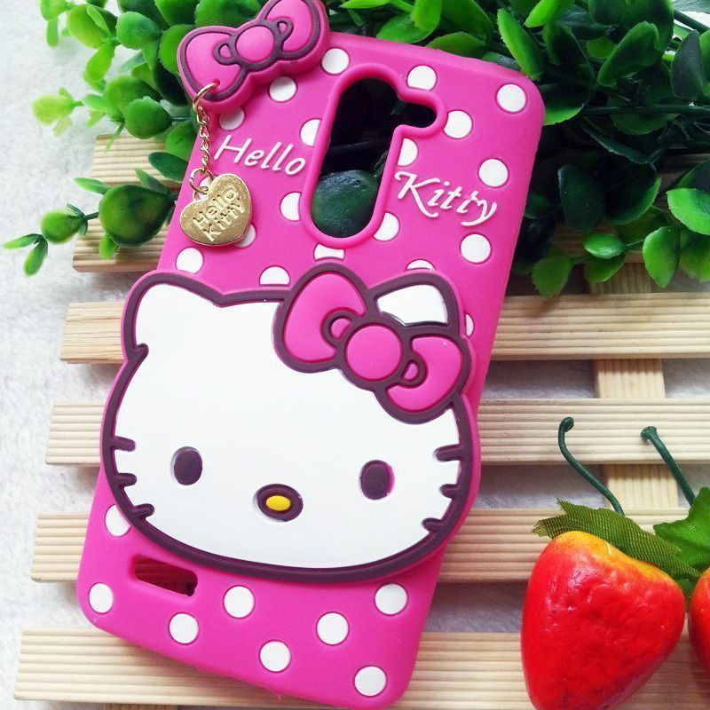 Cute Cases™ 4D Hello Kitty Design Ultra-Soft Gel Silicon Mobile Case