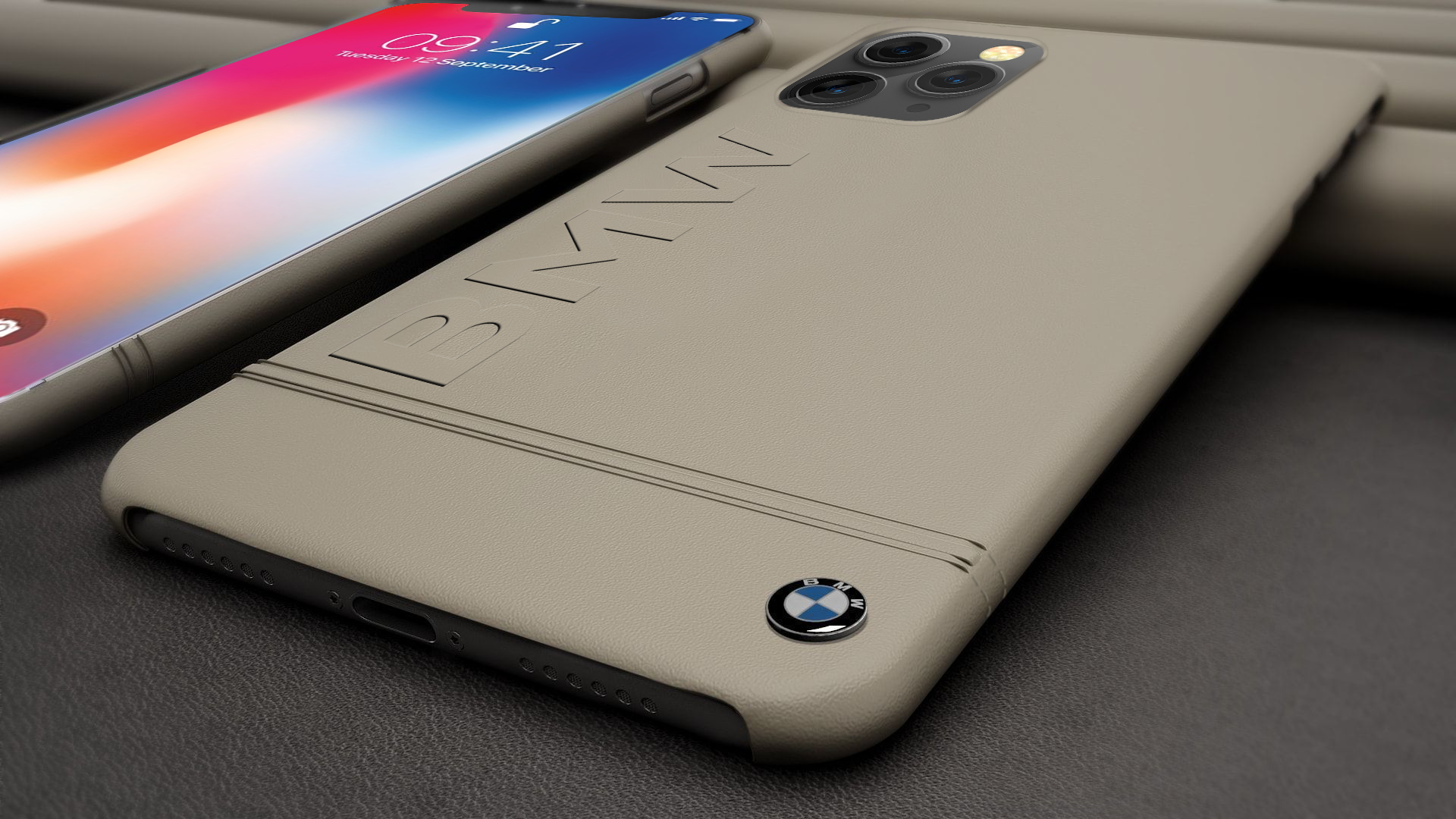 BMW Â® For Apple iPhone 11 Pro Official Racing Leather Case Limited