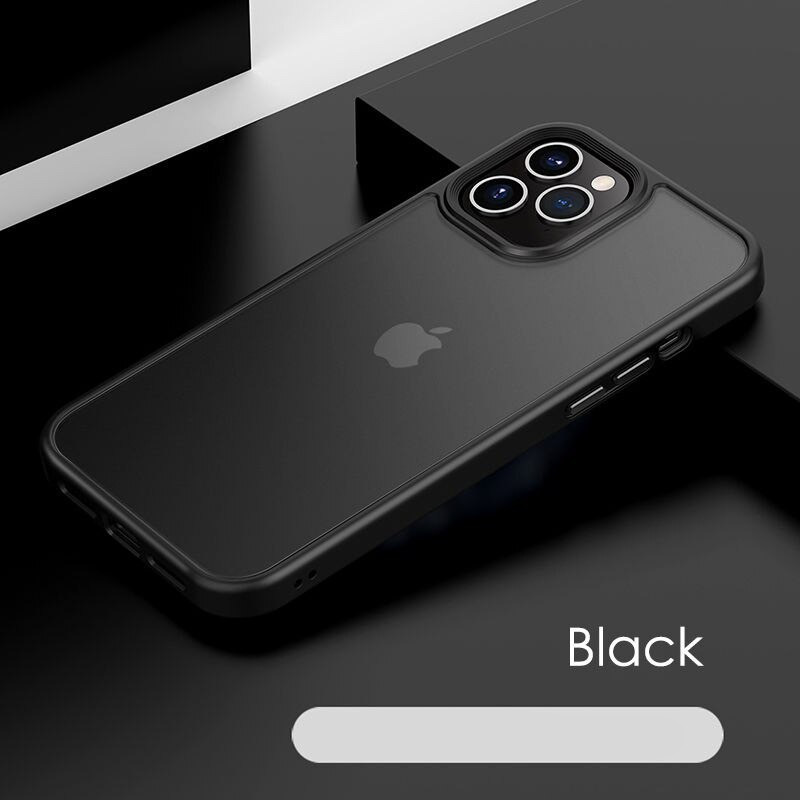 Vaku ® Apple iPhone 11 Pro Max Translucent Armor Case Vibrant Color  buttons Back Cover