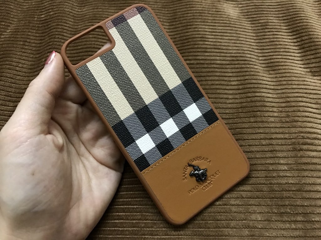 Santa Barbara Polo Club ® Apple iPhone SE 2020 Plaide Series Chequered  Design Elegant Faux Leather Back Cover - iPhone 7 - Apple - Mobile / Tablet  - Screen Guards India