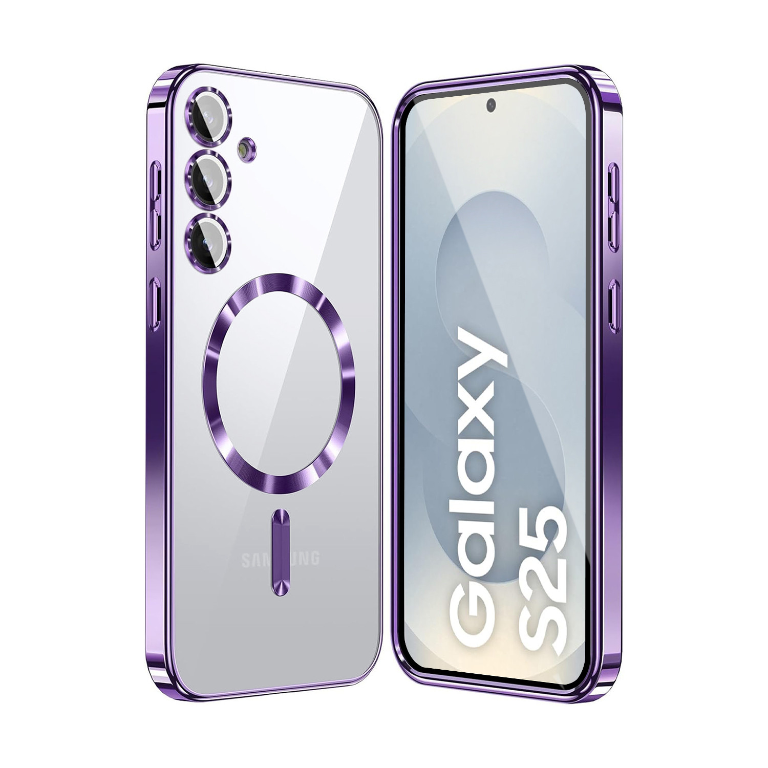 Vaku ® Samsung Galaxy S25 Luxury Electroplated Magnetic Magsafe