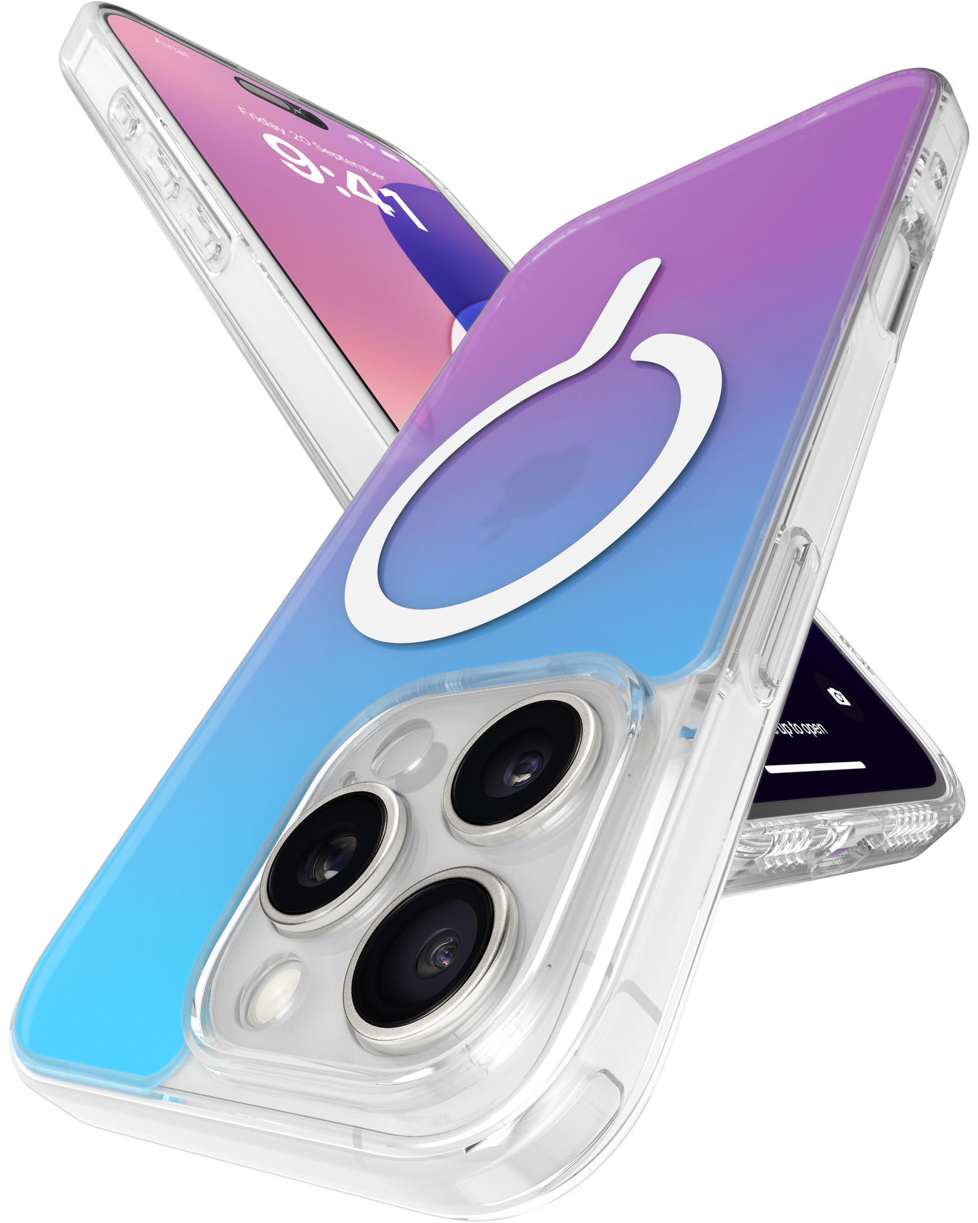 eller santé ® Apple iPhone 16 Pro Infinity MagPro Gradient Colored Feet  Drop Protection Shockproof Certified Mag-Safe Back Cover