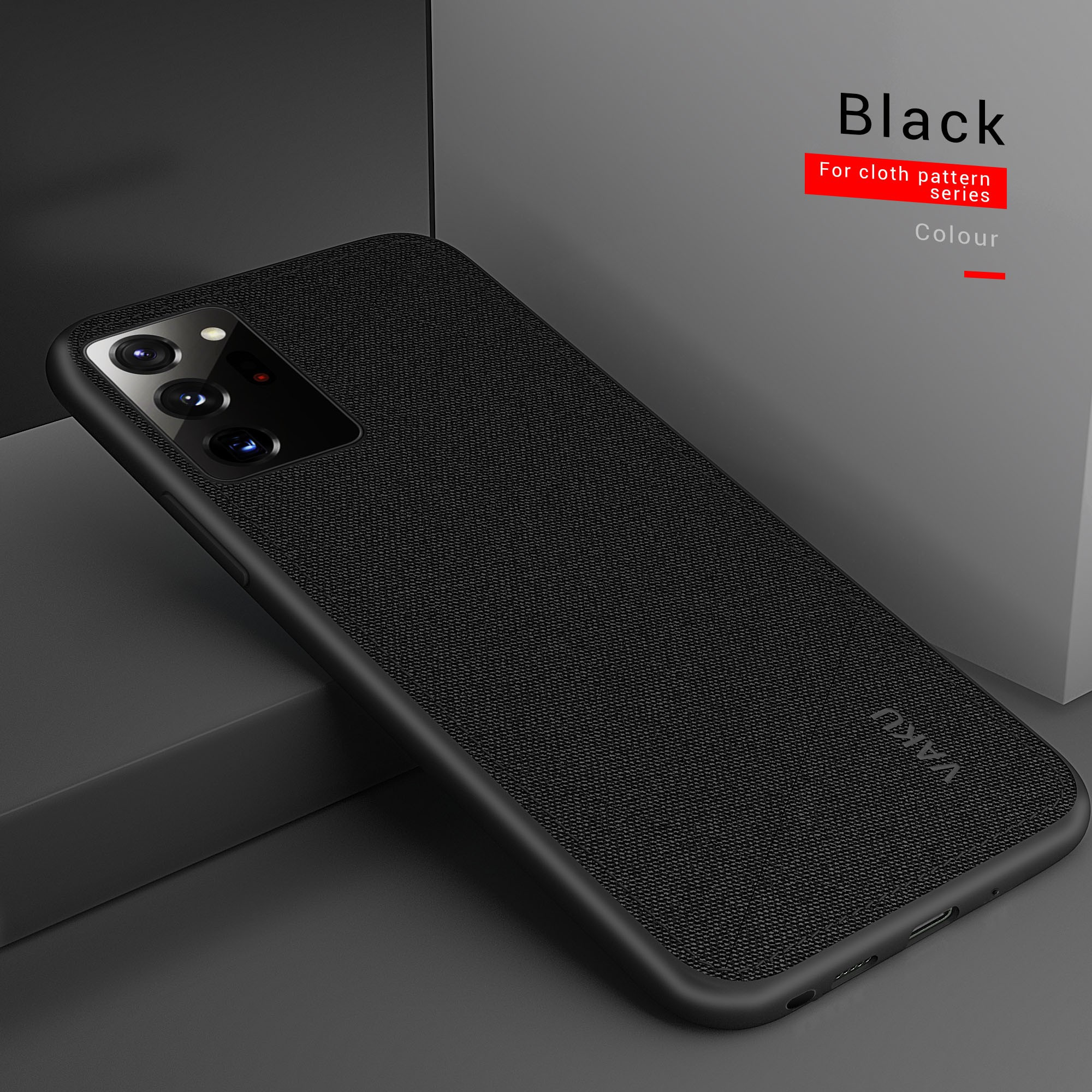 Vaku ® Samsung Galaxy Note 20 Ultra Luxico Series Hand-Stitched Cotton  Textile Ultra Soft-Feel Shock-proof Water-proof Back Cover