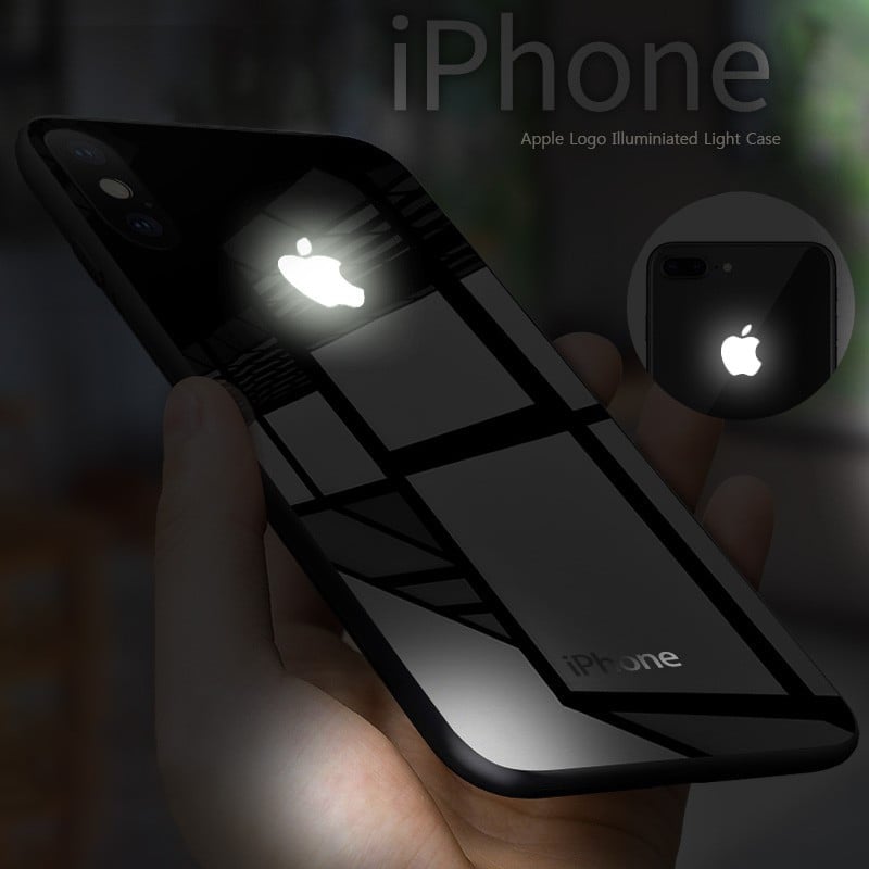LEKE ® Apple iPhone X / XS Laser LED Light Illuminated Logo Club Series Case  Back Cover - iPhone X / XS - Apple - Mobile / Tablet - Screen Guards India