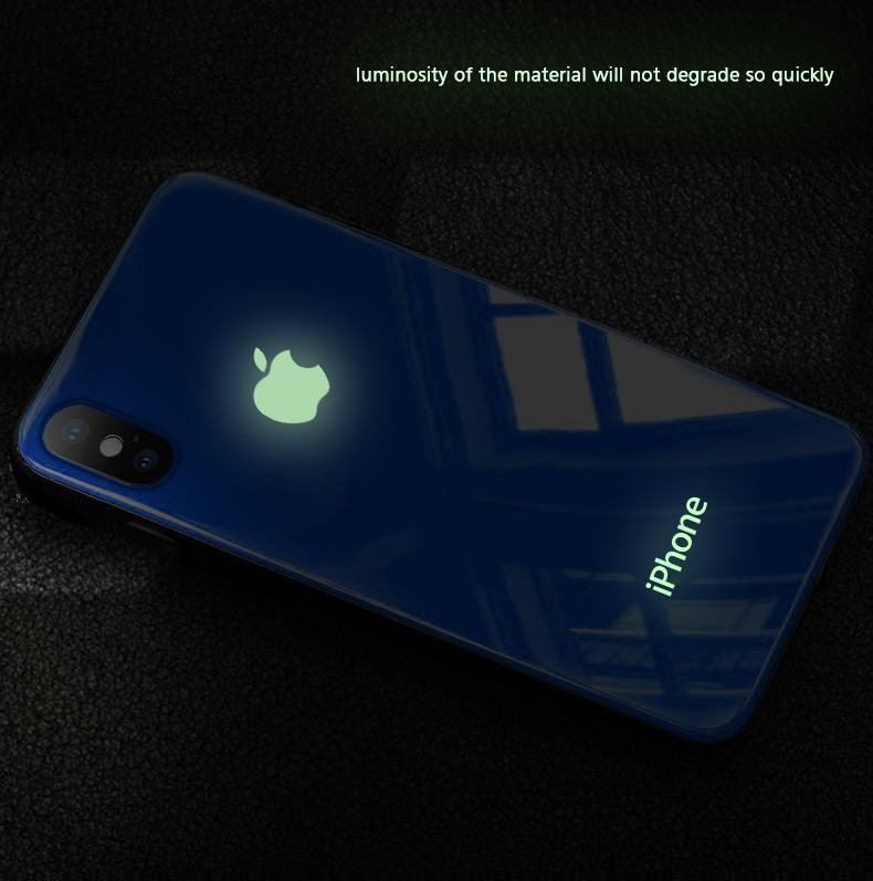 VAKU ® Apple iPhone X Radium GLOW Light Illuminated Logo 3D Designer