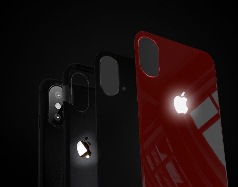 LEKE ® Apple iPhone XS Max Laser LED Light Illuminated Logo Club