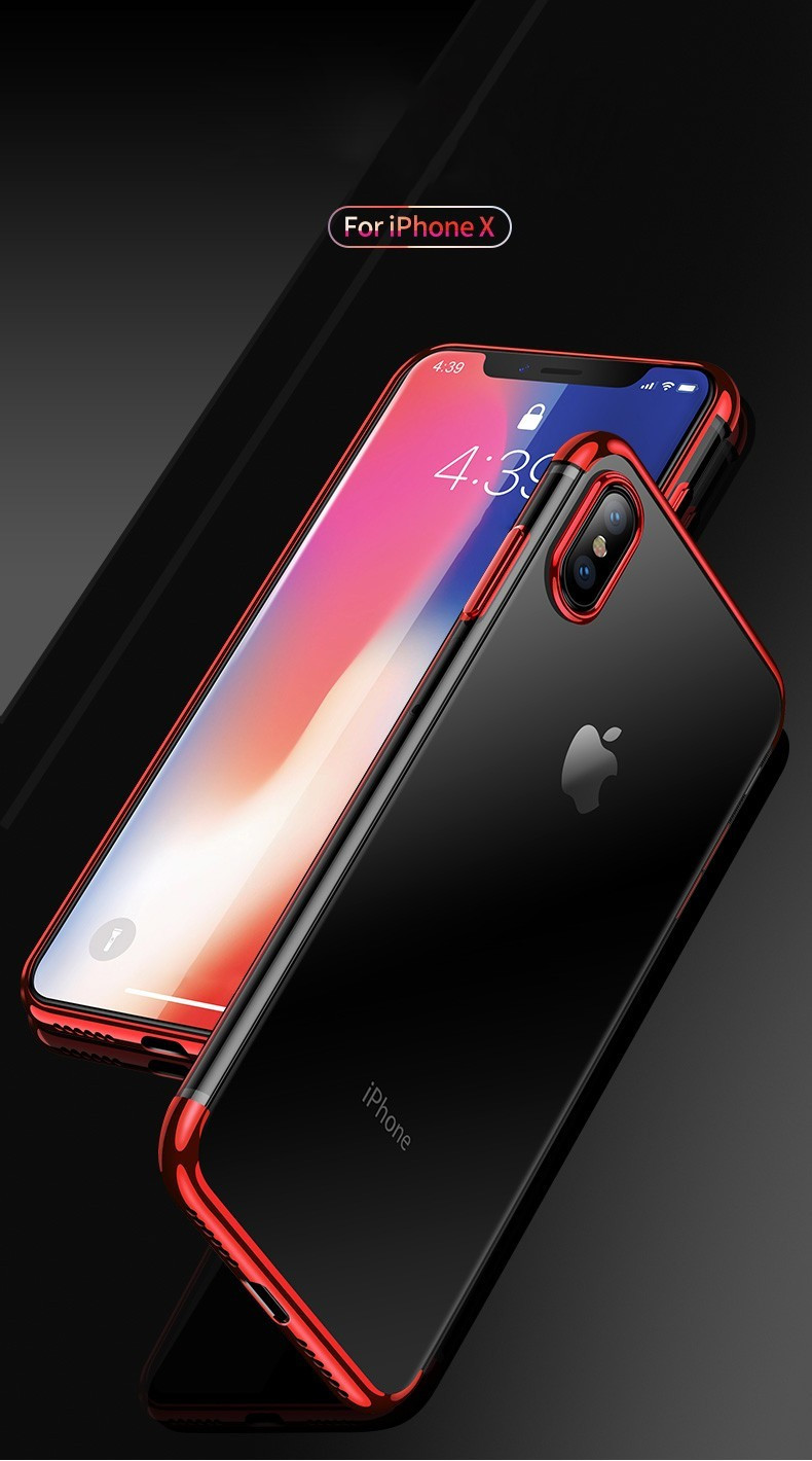 Vaku ® Apple iPhone X CAUSEWAY Series Top Quality Soft Silicone 4 Frames +  Ultra-thin Transparent Cover - iPhone X / XS - Apple - Mobile / Tablet -  Screen Guards India