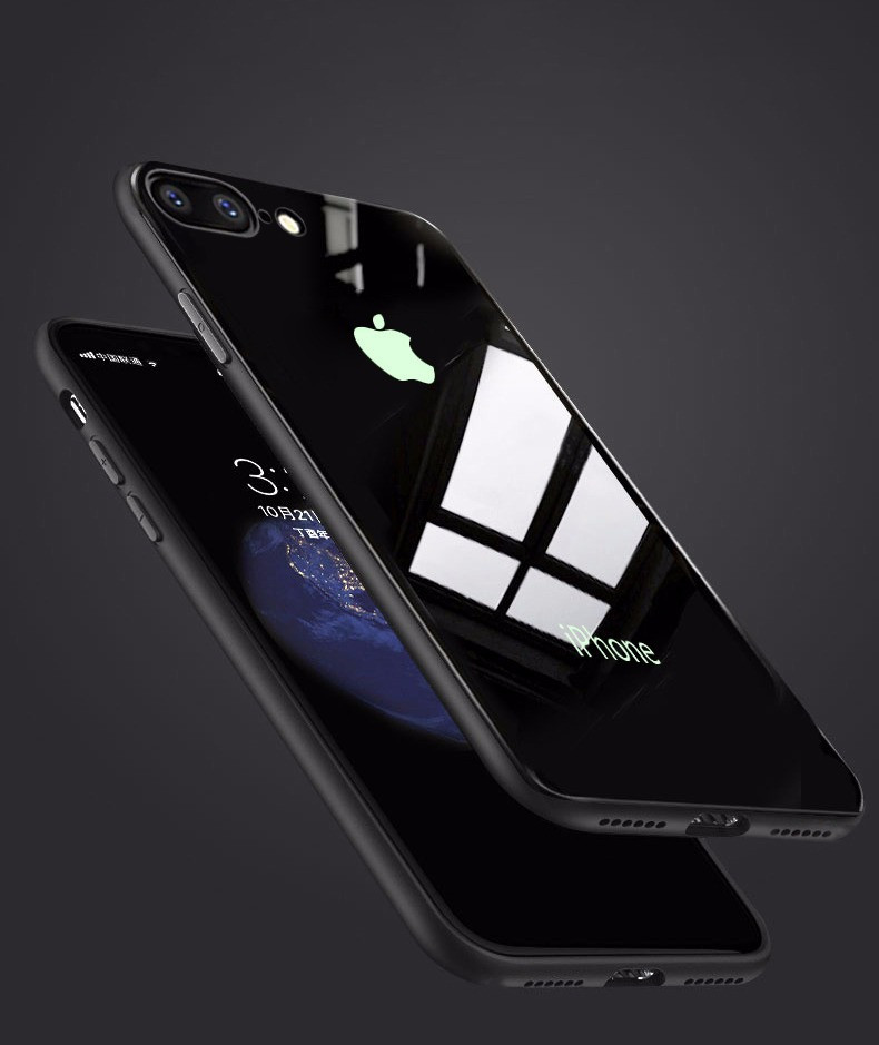 VAKU ® Apple iPhone 7 Plus Radium GLOW Light Illuminated Logo 3D