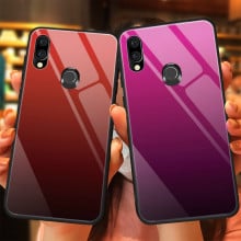 VAKU ® Xiaomi Redmi Note 7 / Note 7 Pro Dual Colored gradient effect at the back with shiny mirror effect back cover