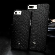 Santa Barbara Polo Club ® Apple iPhone 8 Knight Series Crocodile Finish PU Leather Back Cover