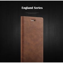 Joyroom ® Apple iPhone 7 England Folio with Stand + Credit Card Slot Magnetic Flip Cover