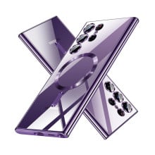 Vaku ® Samsung Galaxy S23 Ultra Luxury Electroplated Magnetic Magsafe Camera Protection TPU Back Cover Case