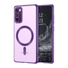 Vaku ® Samsung Galaxy S20 FE Luxury Electroplated Magnetic Magsafe Camera Protection TPU Back Cover Case