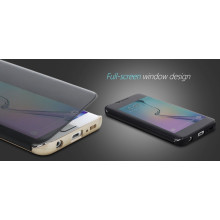 Rock ® Samsung Galaxy S6 Edge DR.Vaku Invisible SmartView Translucent Touch Case Flip Cover