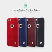 Nillkin ® Apple iPhone 6 / 6S Lexza Series Double Stitch Leather Shell with Metallic Logo Display Back Cover