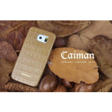 Bushbuck ® Samsung Galaxy S6 Rock Patterned Caiman Premium Leather Back Cover