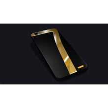 Hojar ® Apple iPhone 7 Ultra Shine Mirror 7 Finish Dual-Textured Leather Silicon Grip Back Cover