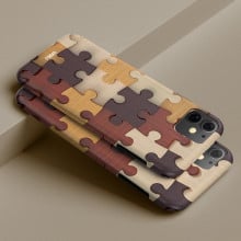 Vaku ® Apple iPhone 11 3D Wooden Puzzle Designer Print Back Cover