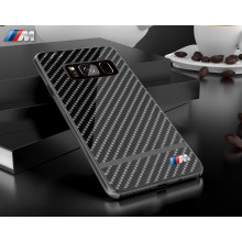 BMW ® Samsung Galaxy S8 Plus Metallic M Series Carbon Fibre + Aluminium Hard Case Back Cover
