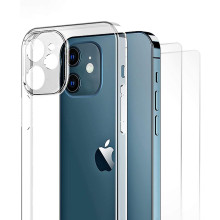 Vaku ® Apple iPhone 12 Clear Lens Protection Transparent TPU Back Cover