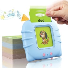 Vaku ® 224 words Electronic Flash Cards Learning Machine Musical Early Educational Re-chargeable Toy Interactive with Sound Effects for kids Age 2-6