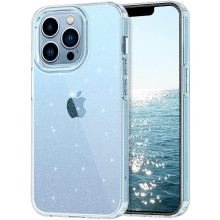 Vaku Luxos ® Apple iPhone 13 Pro Star Struck Series Transparent Protective Hard Back Cover [ Only Back Cover ]