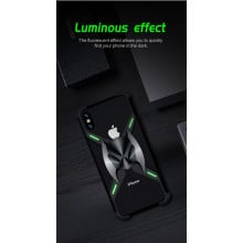 Vaku ® Apple iPhone XS Max Luminous Batmask Magnetic Metal Shock-Proof Anti-Fall Bumper Back Cover
