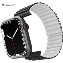 Vaku ® Silicon Magnetic Strap for Apple Watch iWatch SE & Series 7/ 6/ 5/ 4/ 3/ 2 /1 (38/40/41mm) (42/44/45mm)