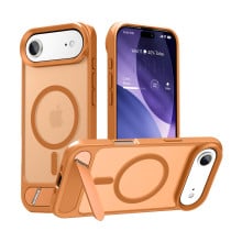 Vaku Luxos ® Apple iPhone 17 Air Zennix Magpro Scratch Resistant Camera Screen Protector Case with Stand Holder Shockproof Protective Back cover