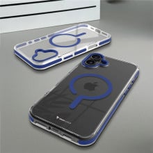 eller santé ® Apple iPhone 16 Plus Vortex Magpro Gel Cushion Slim Fit Shockproof Certified Mag-Safe Crystal Clear Camera Metal Ring Back Cover