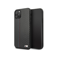BMW ® For Apple iPhone 11 Pro M5 Competition PU Leather Carbon Fiber Back Cover