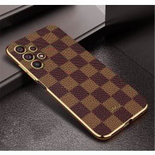Vaku ® Samsung Galaxy A32 5G Cheron Leather Electroplated Soft TPU Back Cover