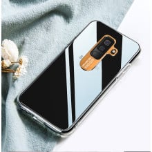 Vaku ® Samsung Galaxy A6 Plus Metal Camera Ultra-Clear Transparent View with Anodized Aluminium Finish Back Cover