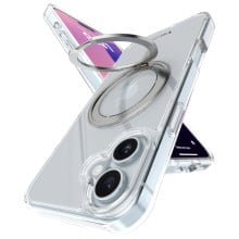 eller santé ® Apple iPhone 16 Pureview Kickmag Back Cover with Magnetic Alloy Ring Metal Kickstand Scratch Resistant Slim Military-Grade Protection Back Cover