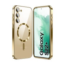 Vaku ® Samsung Galaxy S22 Plus Luxury Electroplated Magnetic Magsafe Camera Protection TPU Back Cover Case