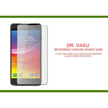 Dr. Vaku ® Micromax Canvas Spark Q380 Ultra-thin 0.2mm 2.5D Curved Edge Tempered Glass Screen Protector Transparent