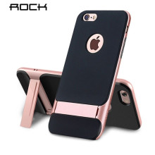 Rock ® Apple iPhone 6 / 6S Royle Case Ultra-thin Dual Metal + inbuilt Stand Soft / Silicon Case