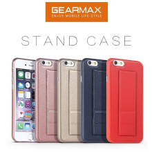 Gearmax ® Apple iPhone 6 / 6S Patterned Leather Finish with Multi-Foldable Magnetic Kickstand Case Back Cover